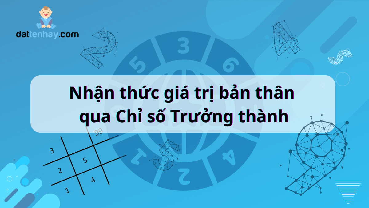 Nhận thức giá trị bản thân qua Chỉ số Trưởng thành