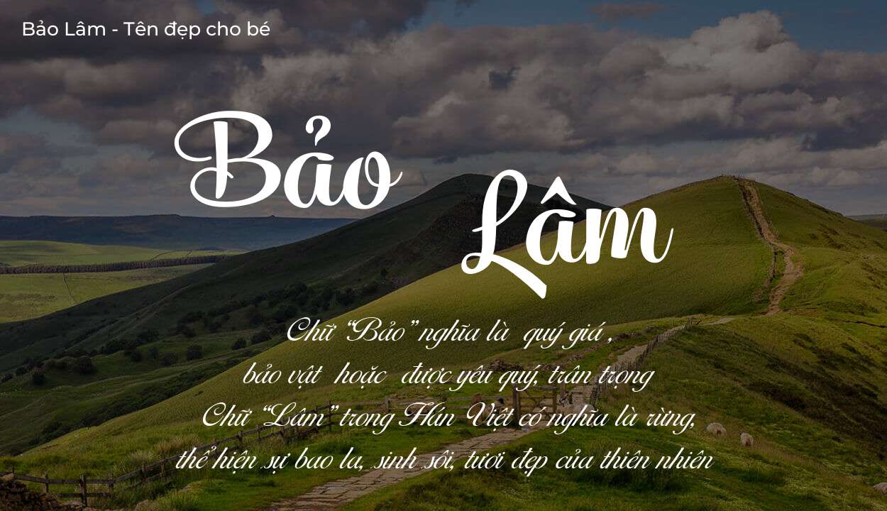 Ý nghĩa tên Bảo Lâm? Người mệnh gì phù hợp với tên Bảo Lâm