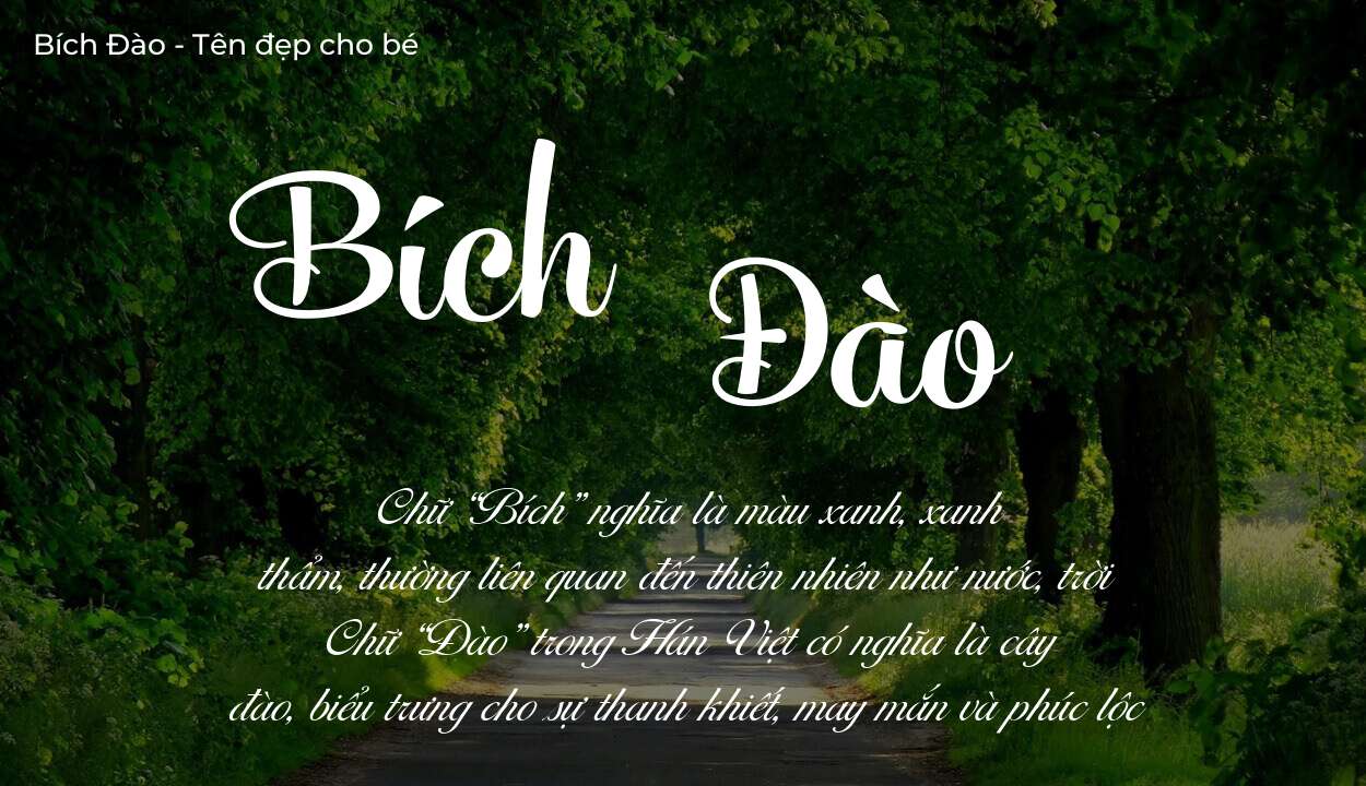 Ý nghĩa tên Bích Đào là gì? Tên sẽ hợp với người có tính cách thế nào?