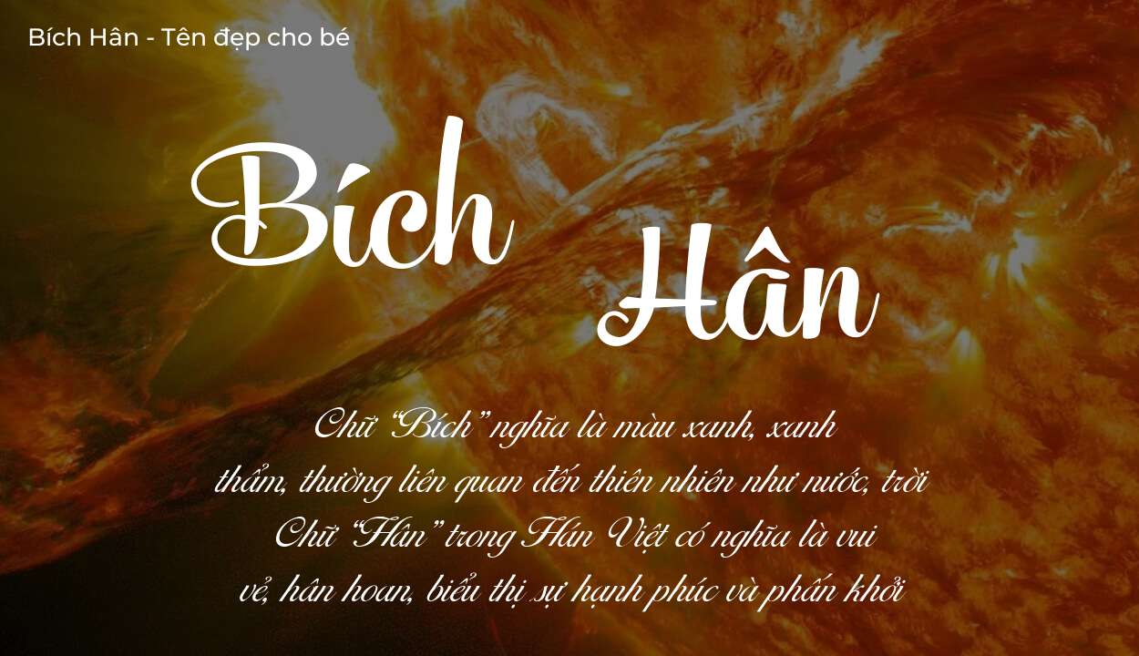 Ý nghĩa tên Bích Hân, tính cách và vận mệnh của tên Bích Hân sẽ ra sao?