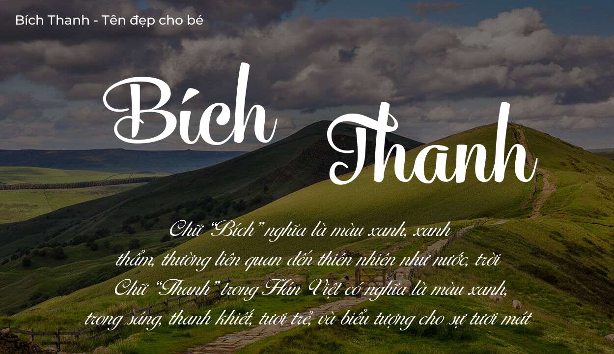 Tên Bích Thanh có ý nghĩa gì trong phong thủy và thần số học?