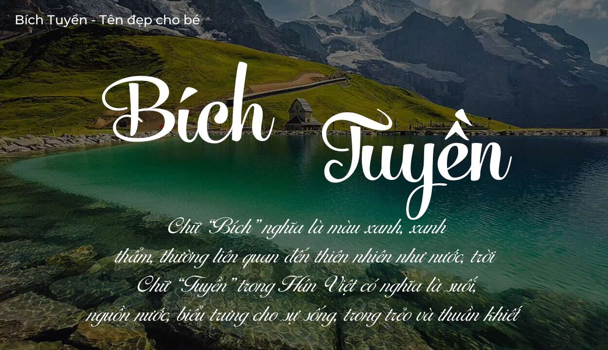 Tên Bích Tuyền có ý nghĩa gì trong phong thủy và thần số học?