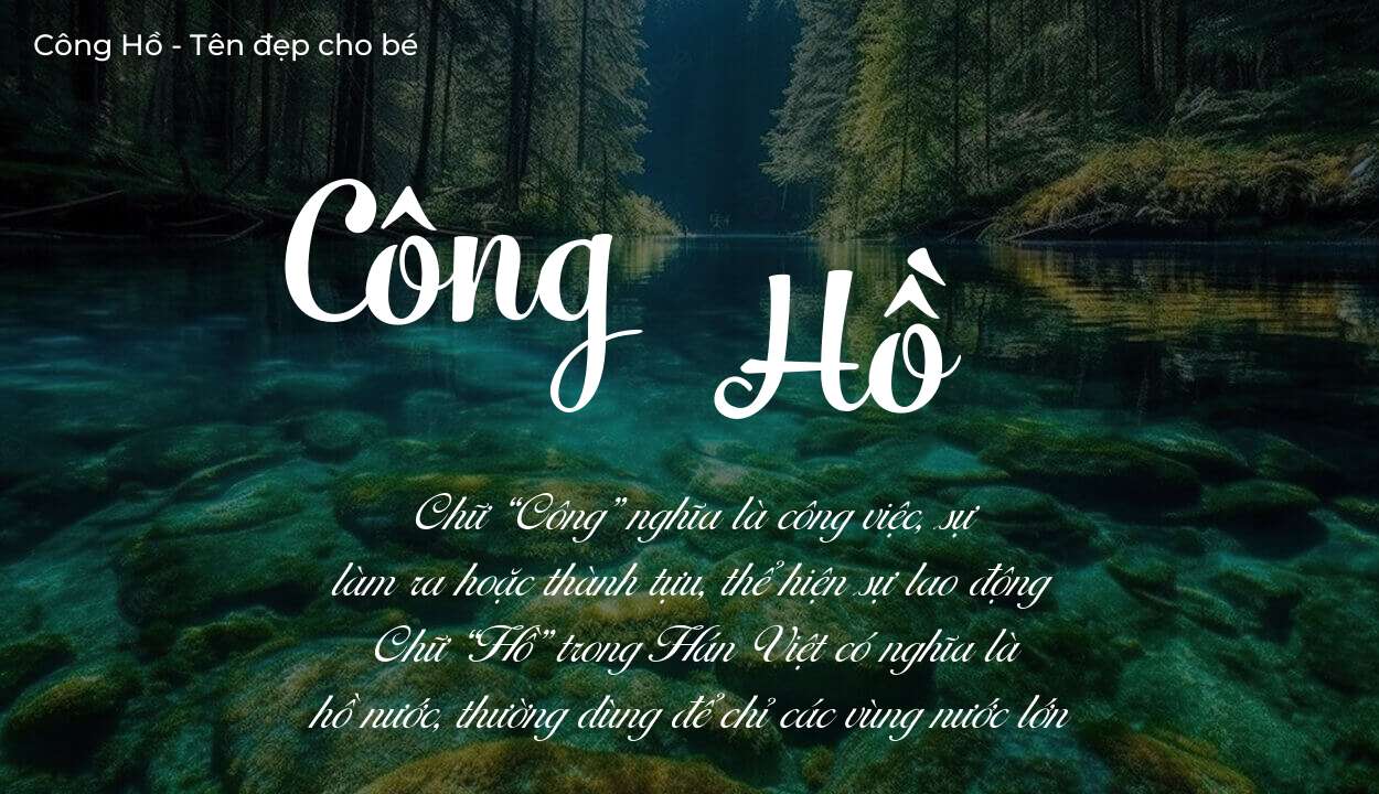 Tên Công Hồ có ý nghĩa gì trong phong thủy và thần số học?