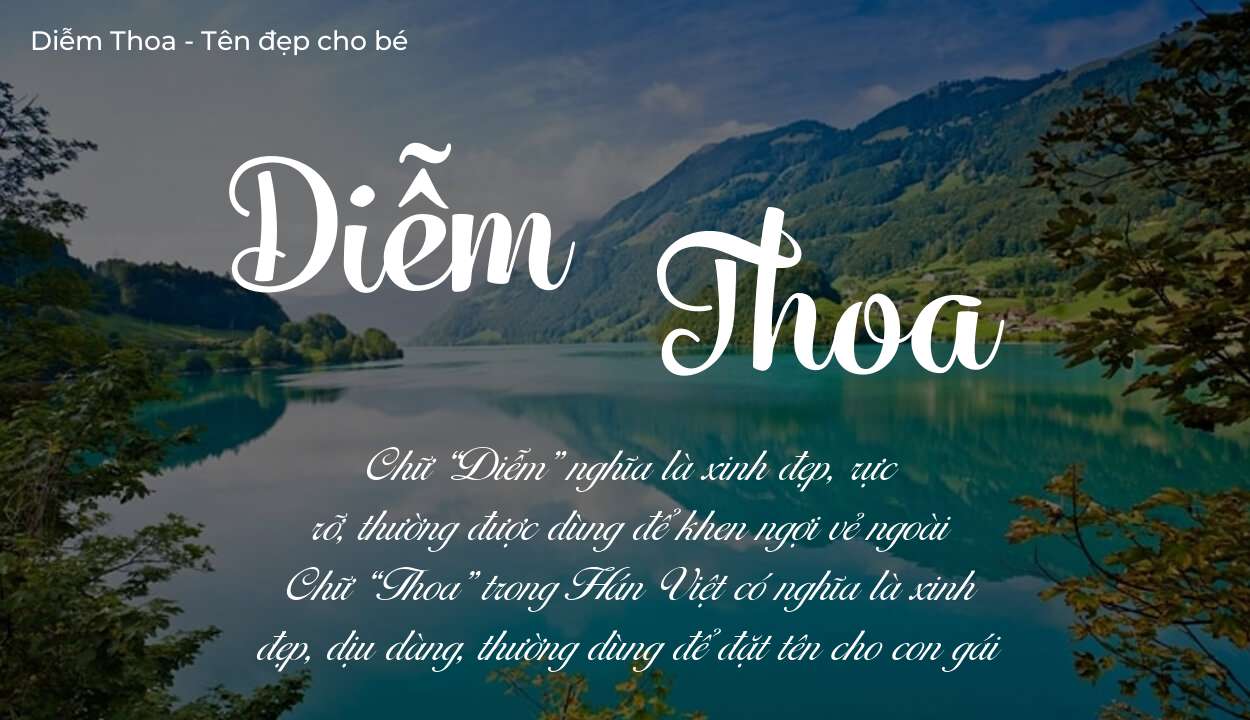 Ý nghĩa tên Diễm Thoa? Người mệnh gì phù hợp với tên Diễm Thoa