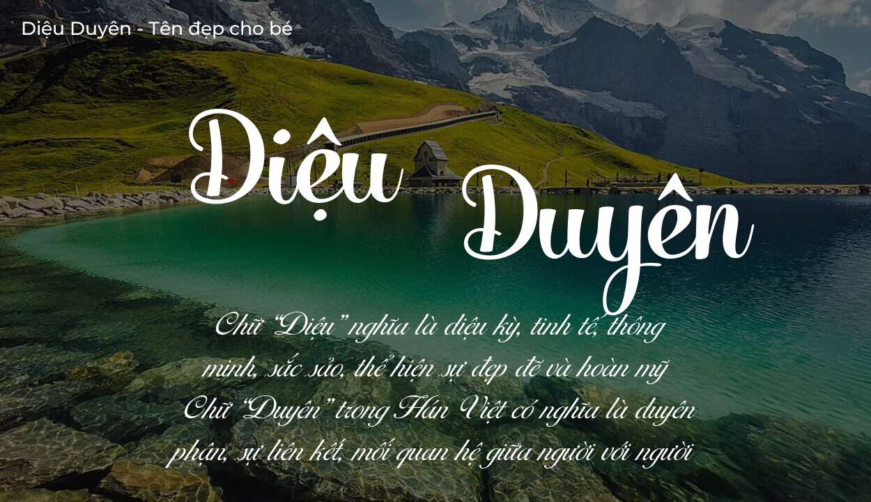 Ý nghĩa tên Diệu Duyên, đặt tên con Diệu Duyên bố mẹ muốn gửi gắm gì?