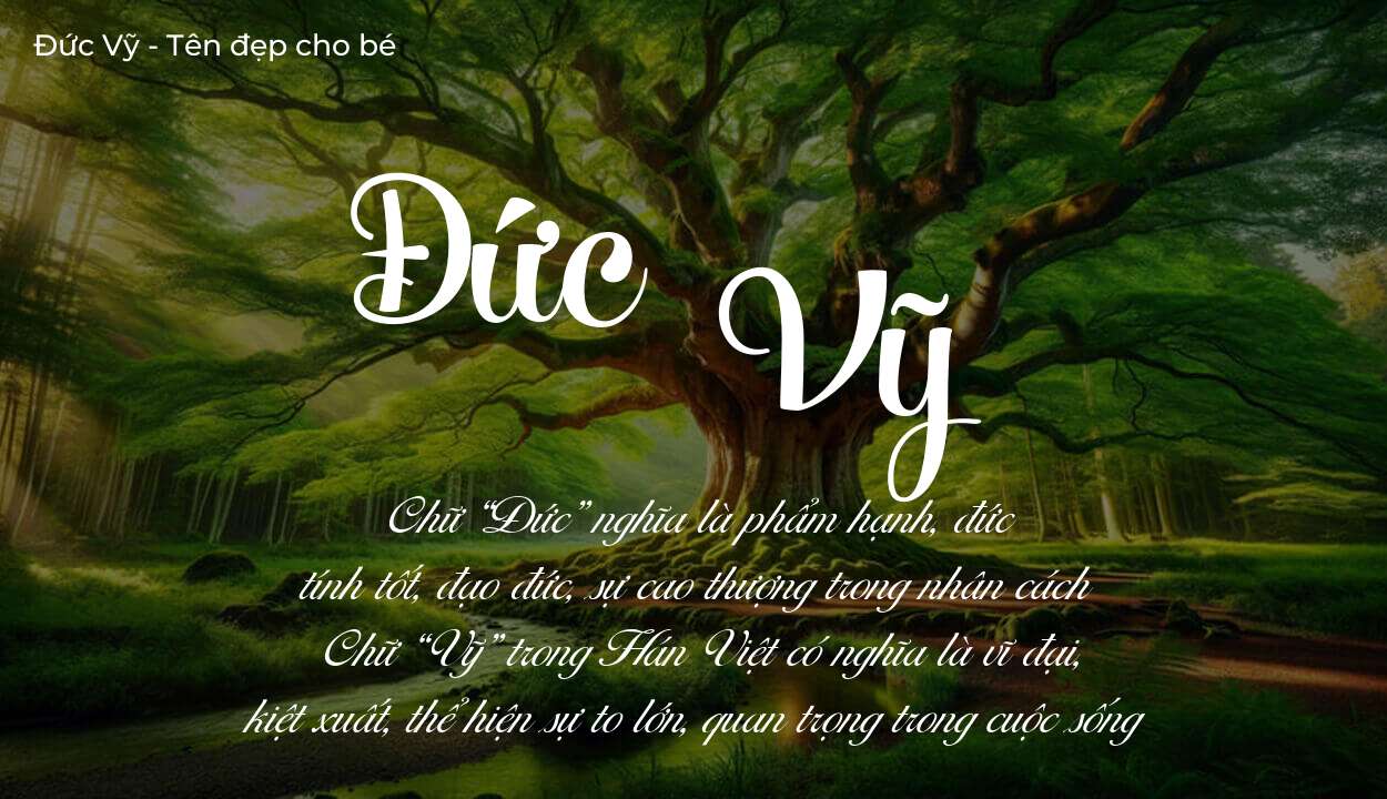 Tên Đức Vỹ có ý nghĩa gì? Phân tích tính cách và vận mệnh