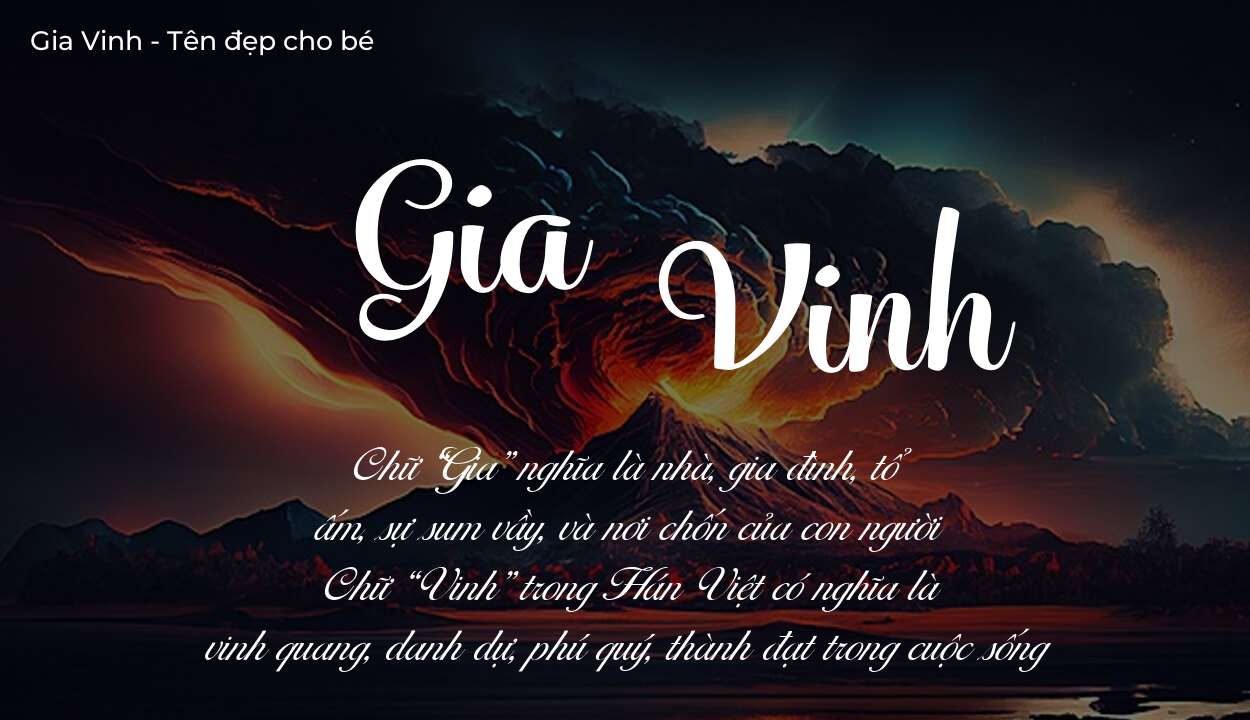 Ý nghĩa tên Gia Vinh? Người mệnh gì phù hợp với tên Gia Vinh