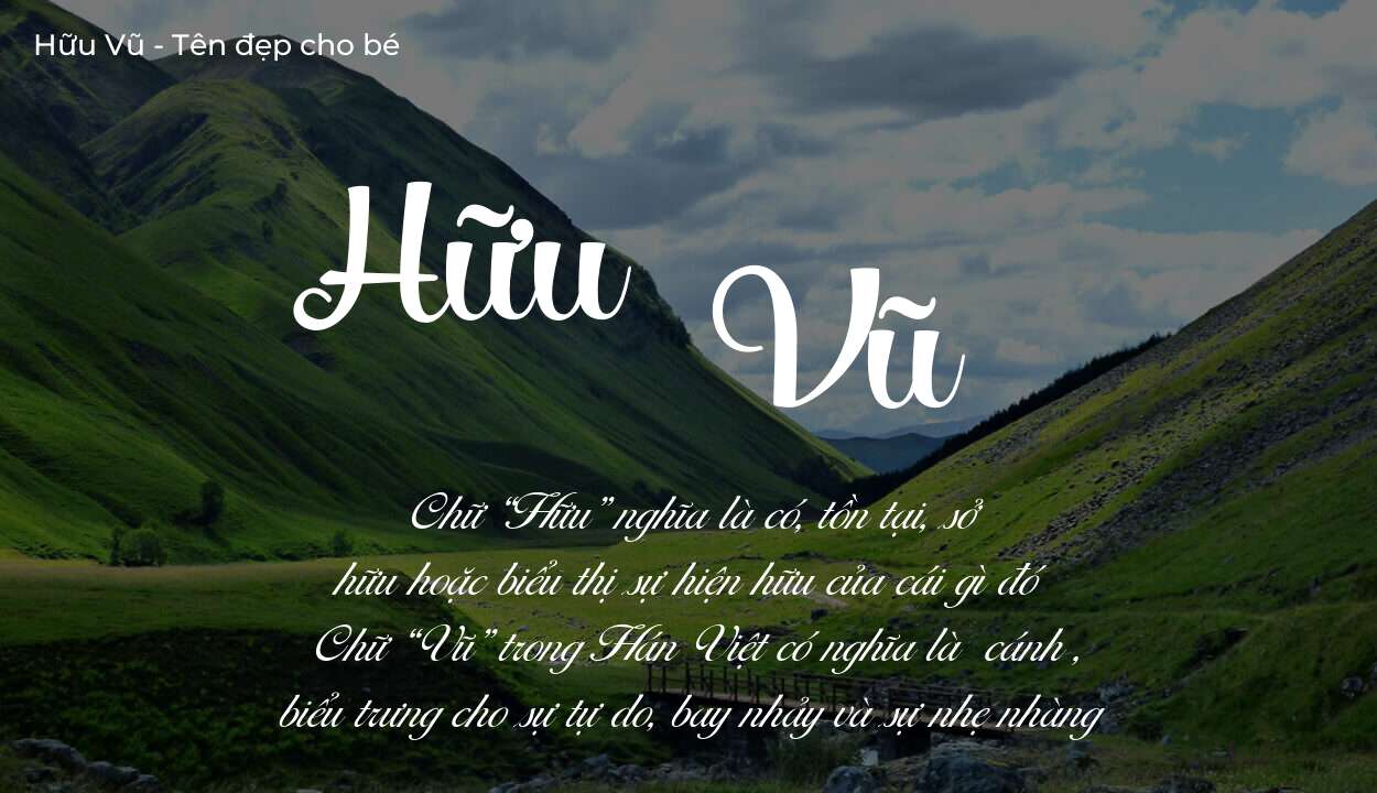 Ý nghĩa tên Hữu Vũ, đặt tên con Hữu Vũ bố mẹ muốn gửi gắm gì?