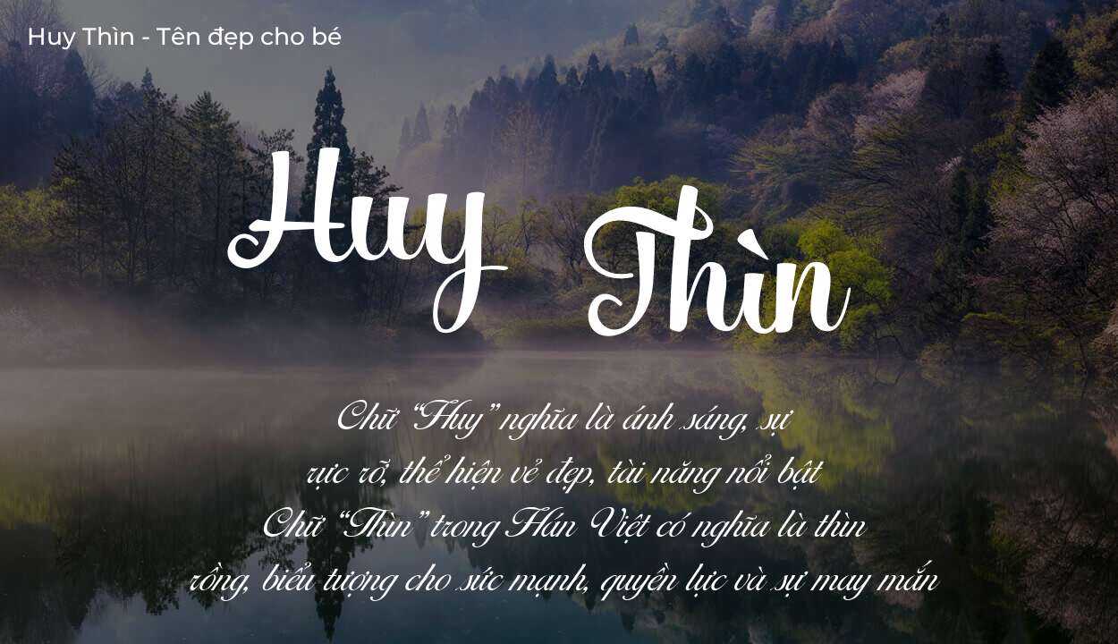 Tên Huy Thìn có ý nghĩa gì? Phân tích tính cách và vận mệnh