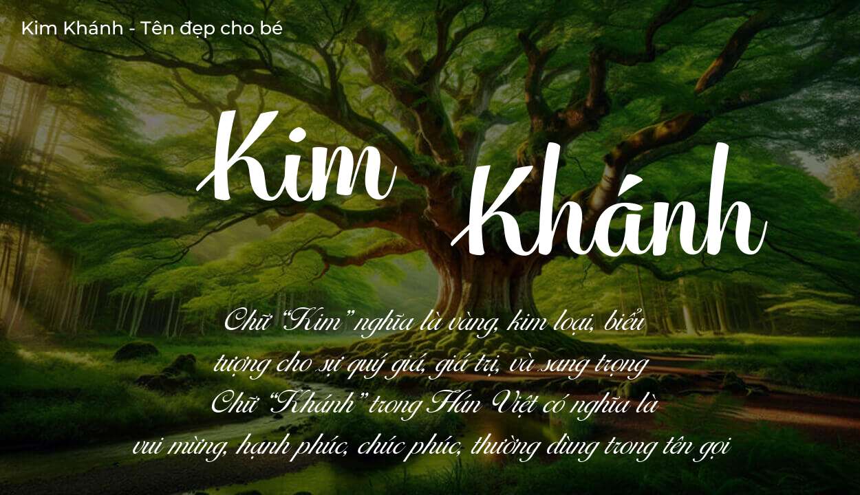 Tên Kim Khánh có ý nghĩa gì? Phân tích tính cách và vận mệnh