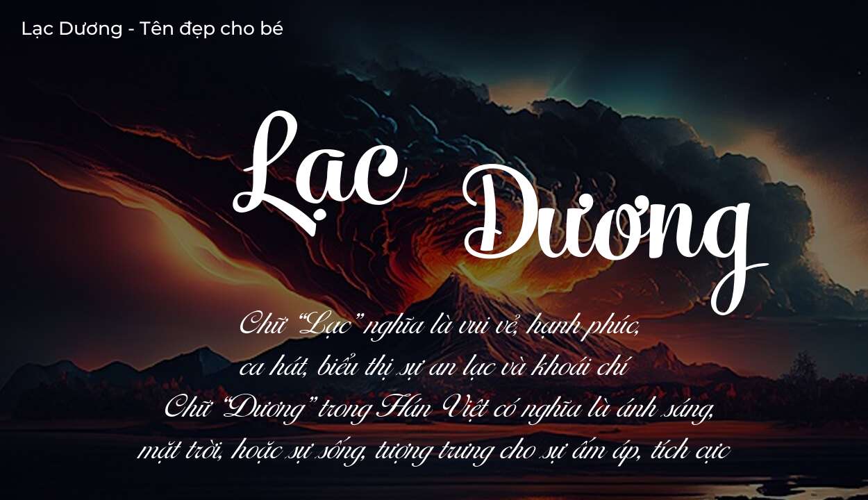 Ý nghĩa tên Lạc Dương là gì? Tên sẽ hợp với người có tính cách thế nào?