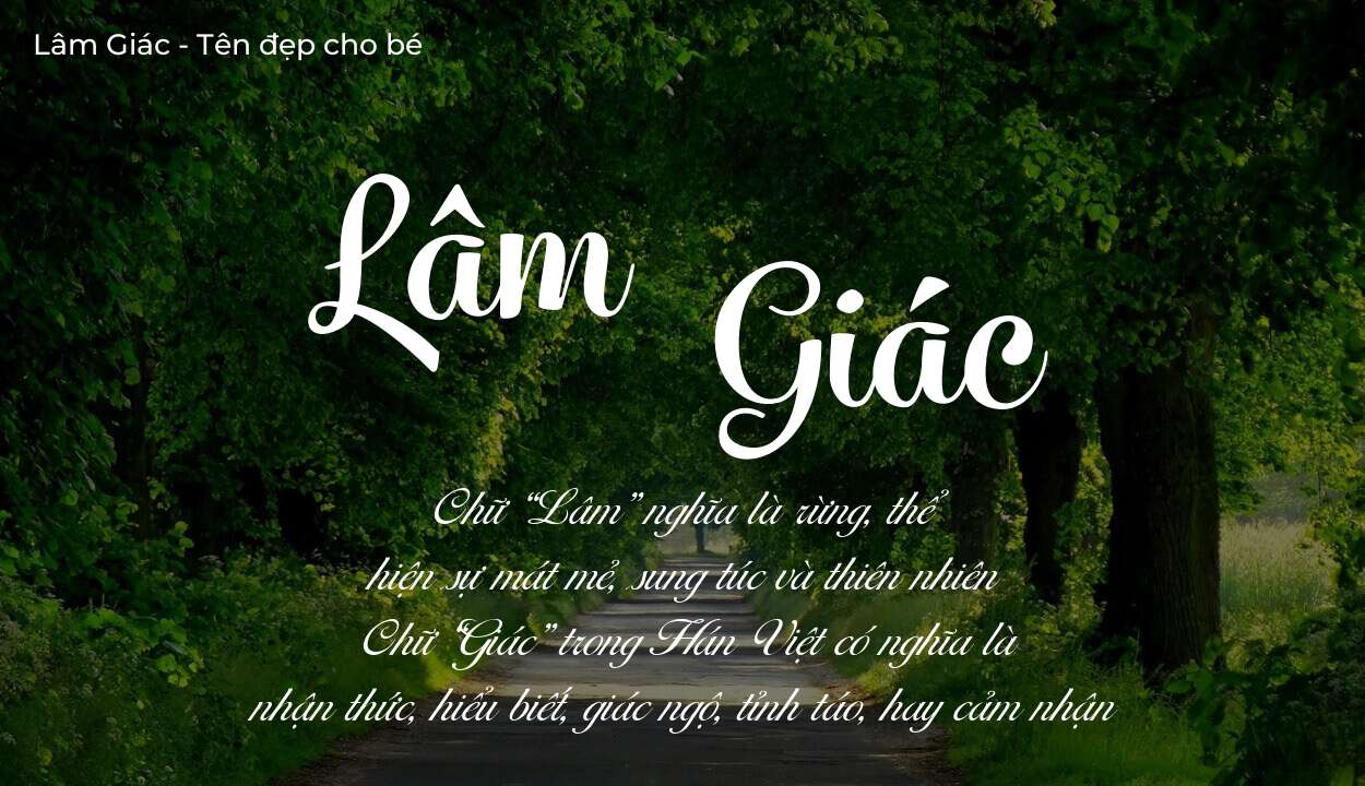 Khám phá ý nghĩa tên Lâm Giác, các điều bất ngờ bạn chưa biết