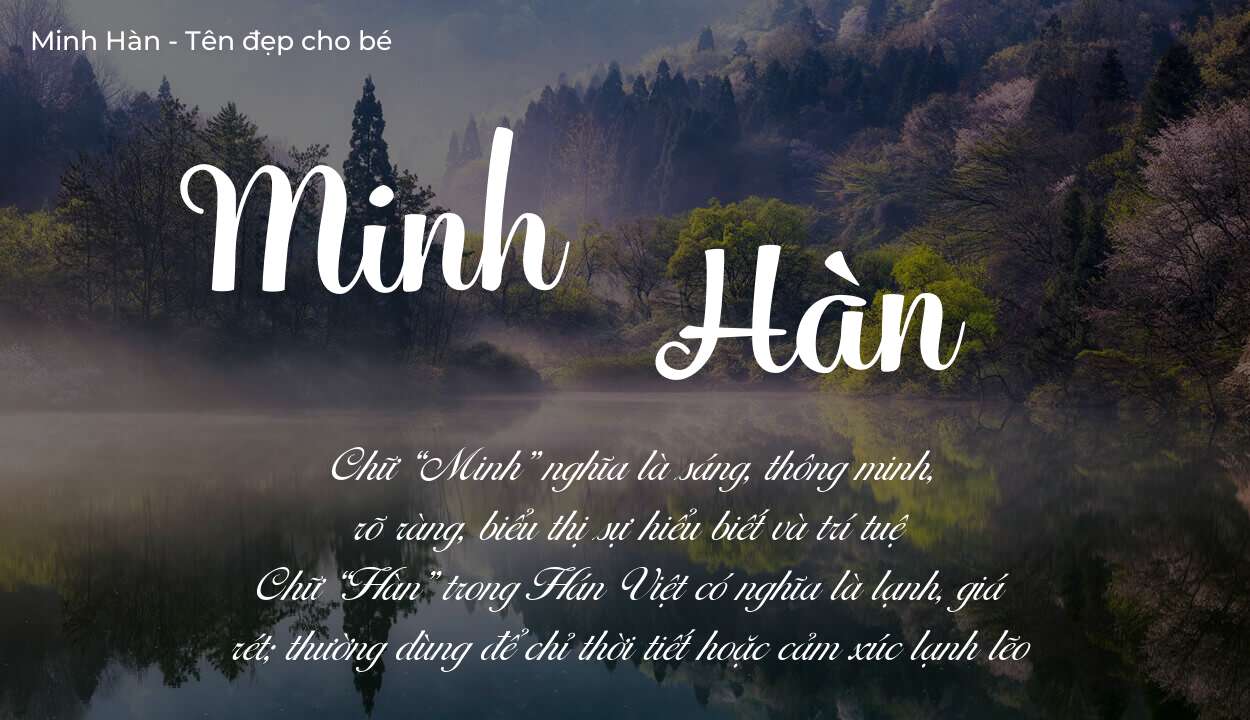 Ý nghĩa tên Minh Hàn? Người mệnh gì phù hợp với tên Minh Hàn