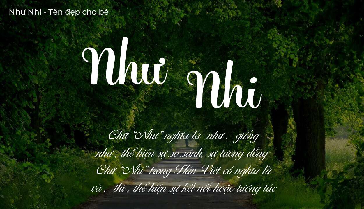 Tên Như Nhi có ý nghĩa gì trong phong thủy và thần số học?