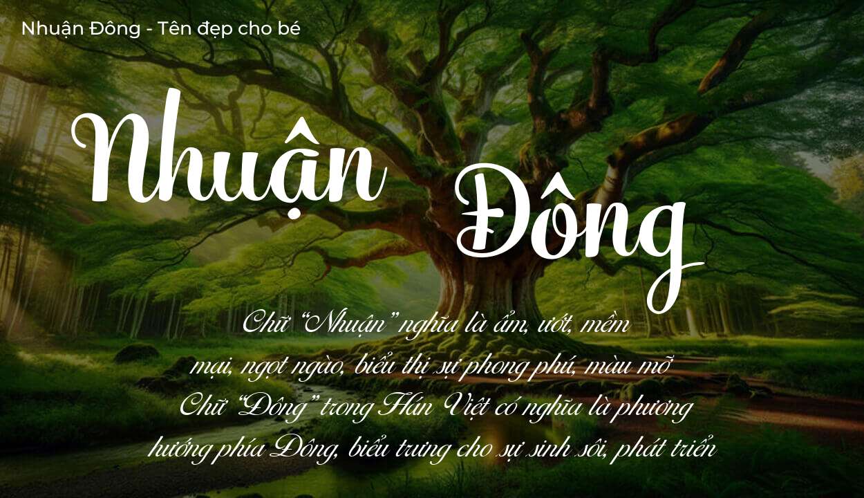 Tên Nhuận Đông có ý nghĩa gì trong phong thủy và thần số học?