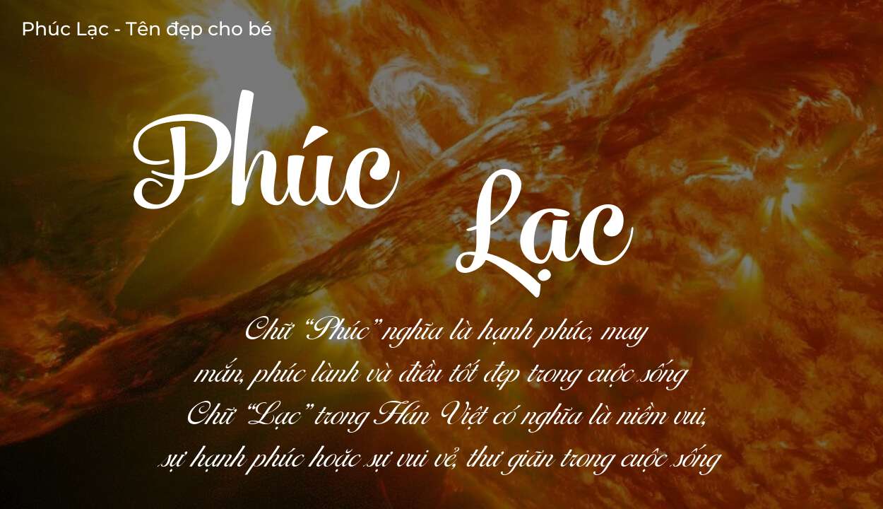 Ý nghĩa tên Phúc Lạc, tính cách, vận mệnh và sẽ ra sao?