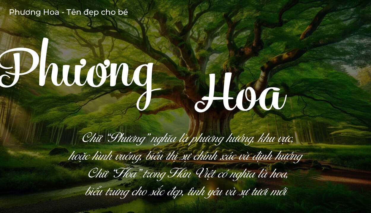 Ý nghĩa tên Phương Hoa, tính cách và vận mệnh của tên Phương Hoa sẽ ra sao?