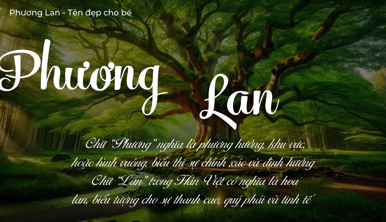 Phân tích tên Phương Lan: ý nghĩa tên, tính cách và vận mệnh