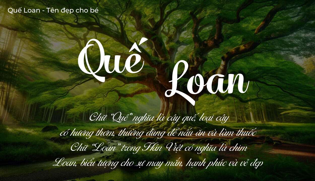 Tên Quế Loan thuộc mệnh gì? Hé lộ ý nghĩa tên Quế Loan