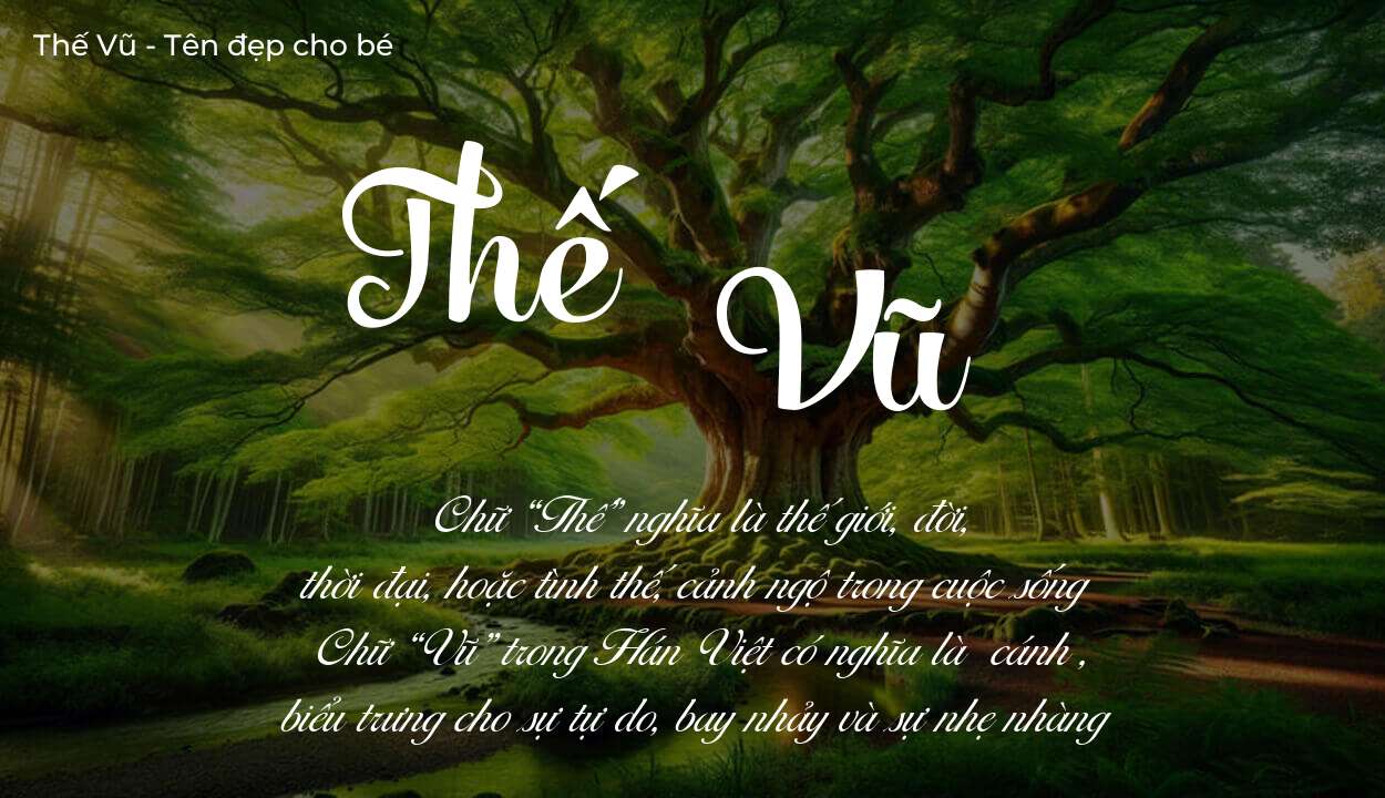 Ý nghĩa tên Thế Vũ, tính cách, vận mệnh và sẽ ra sao?