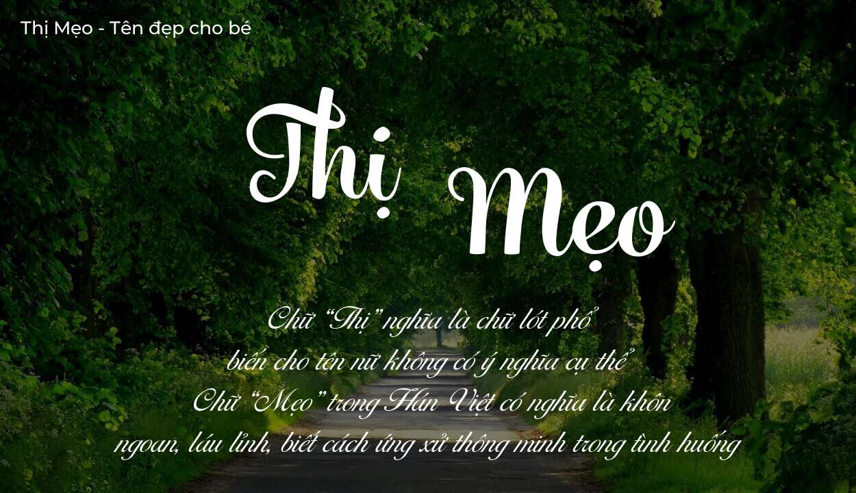 Tên Thị Mẹo có ý nghĩa gì trong phong thủy và thần số học?