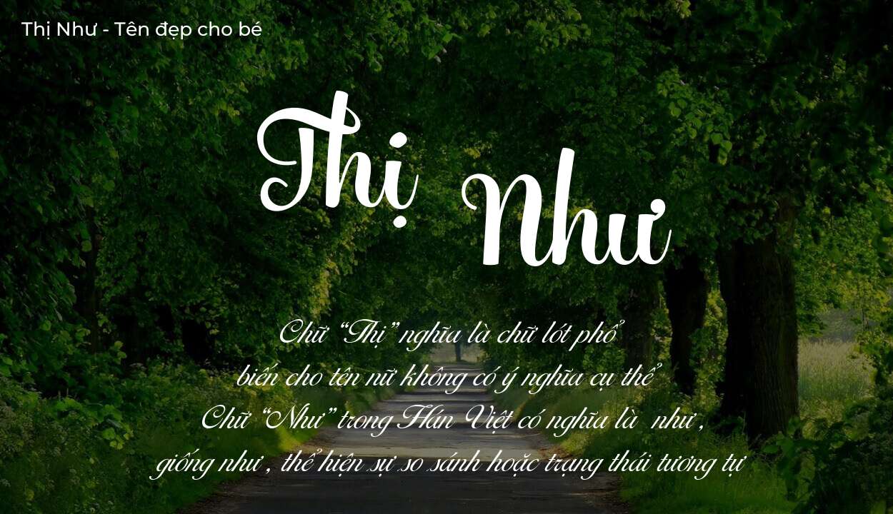 Ý nghĩa tên Thị Như? Người mệnh gì phù hợp với tên Thị Như