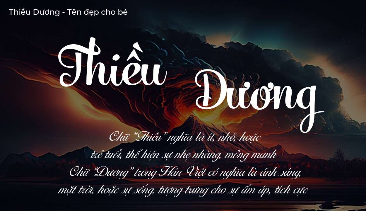 Ý nghĩa tên Thiều Dương, thuộc mệnh gì tính cách và vận mệnh