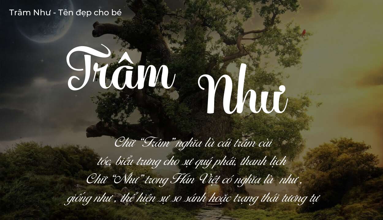 Tên Trâm Như có ý nghĩa gì? Tên Trâm Như sẽ phù hợp cho ai?