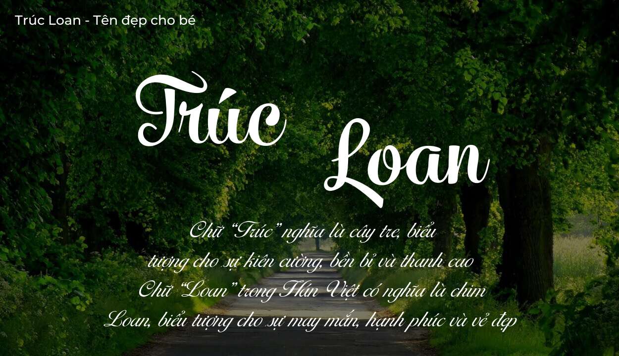 Hé lộ ý nghĩa tên Trúc Loan, các tích cách ẩn trong tên Trúc Loan?