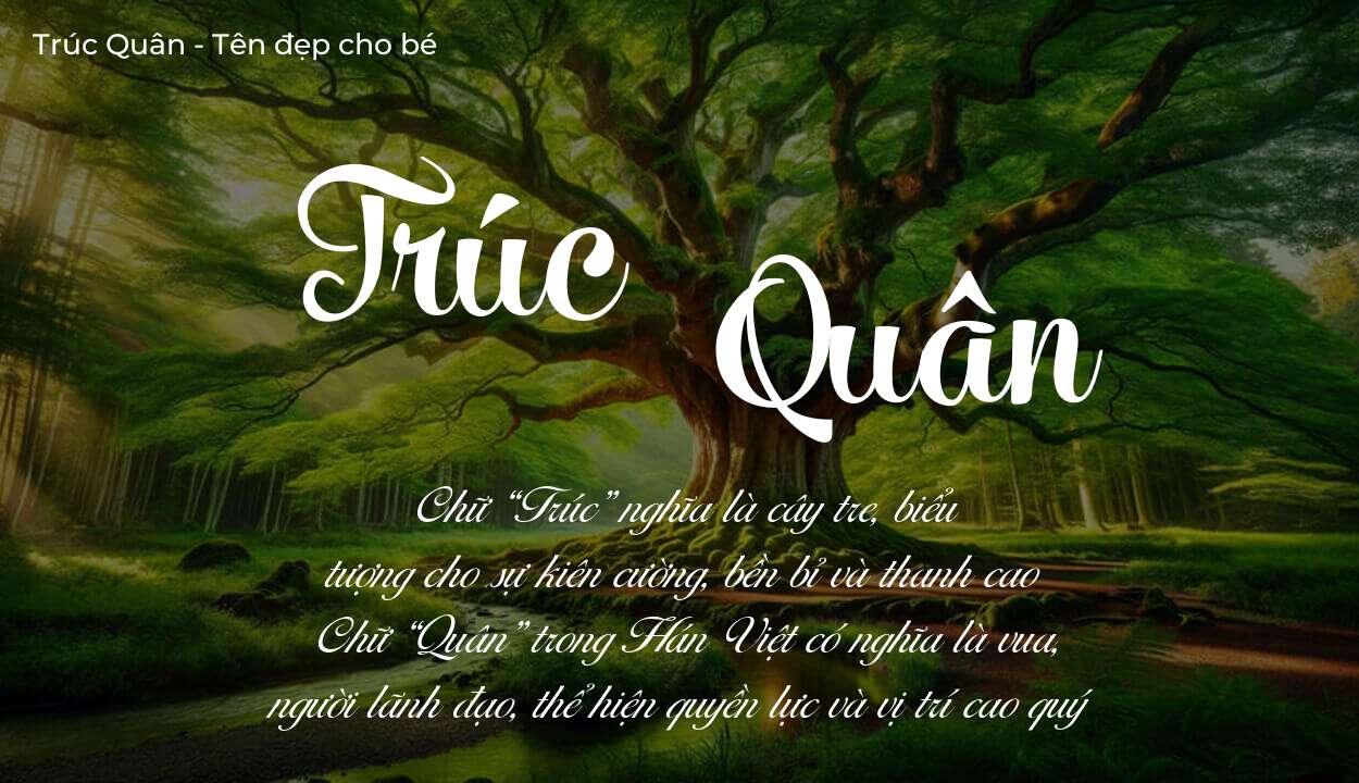 Các điều bố mẹ gửi gắm vào con thông qua ý nghĩa tên Trúc Quân