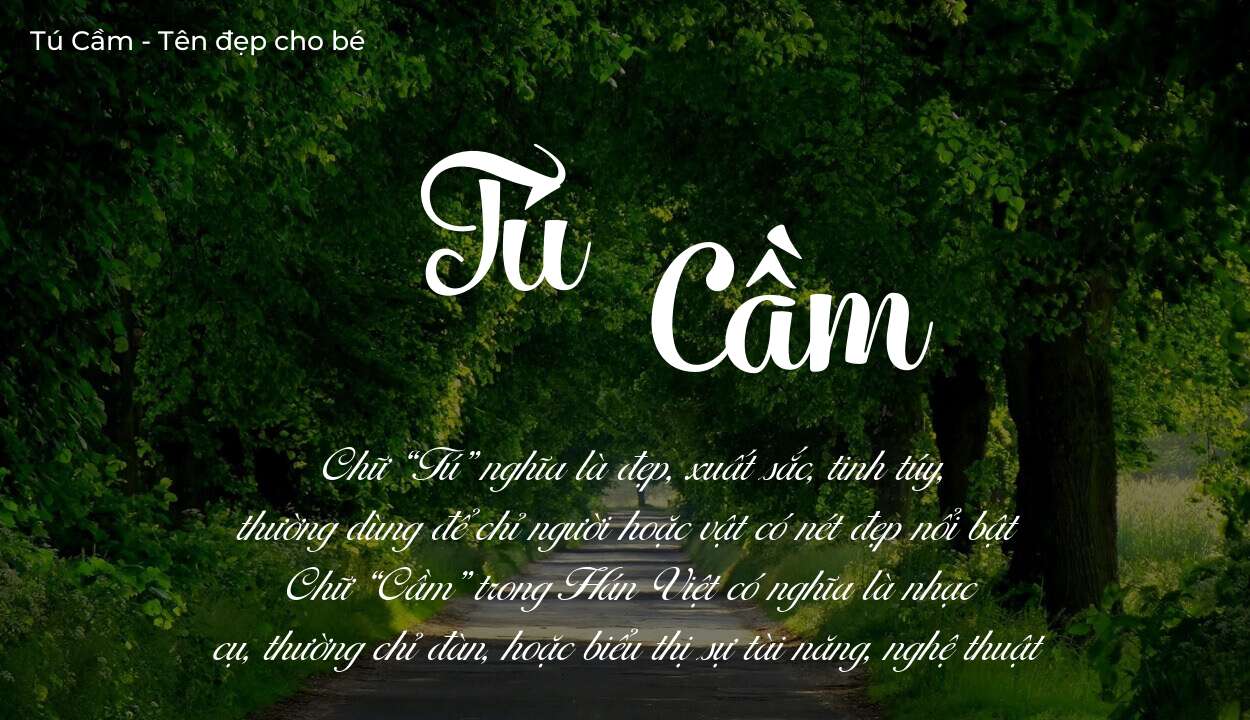 Khám phá ý nghĩa tên Tú Cầm, các điều bất ngờ bạn chưa biết