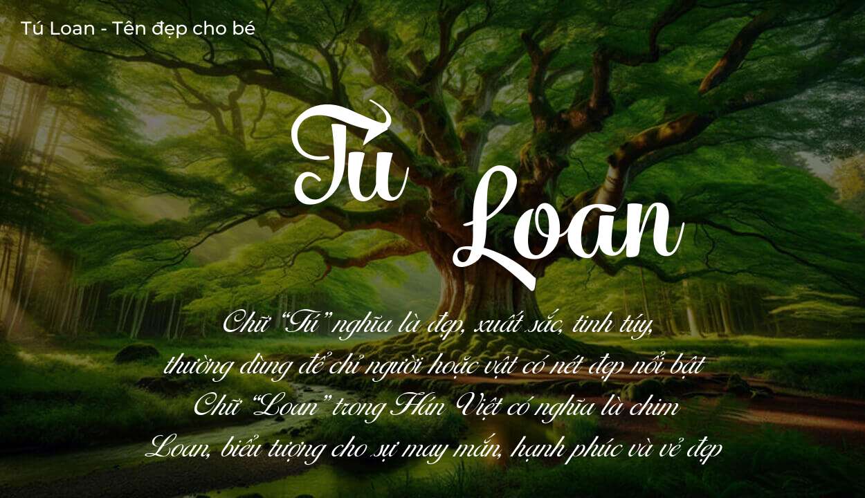 Ý nghĩa tên Tú Loan, tính cách, vận mệnh và sẽ ra sao?