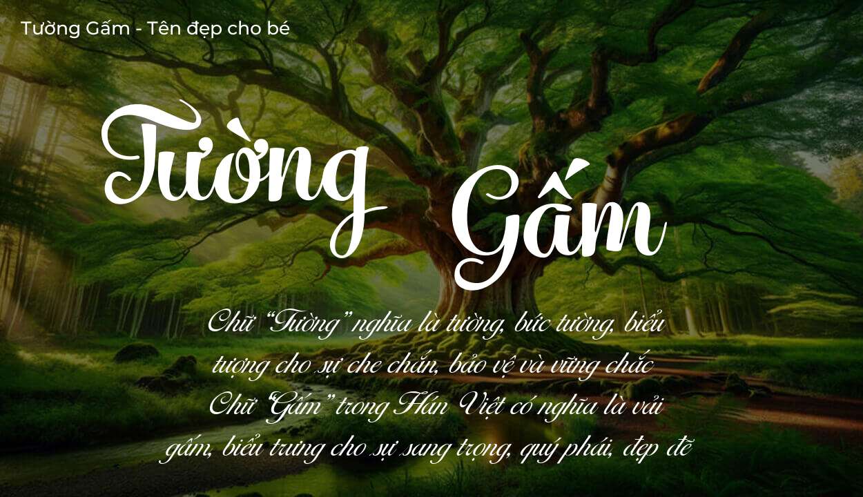 Hé lộ ý nghĩa tên Tường Gấm, các tích cách ẩn trong tên Tường Gấm?