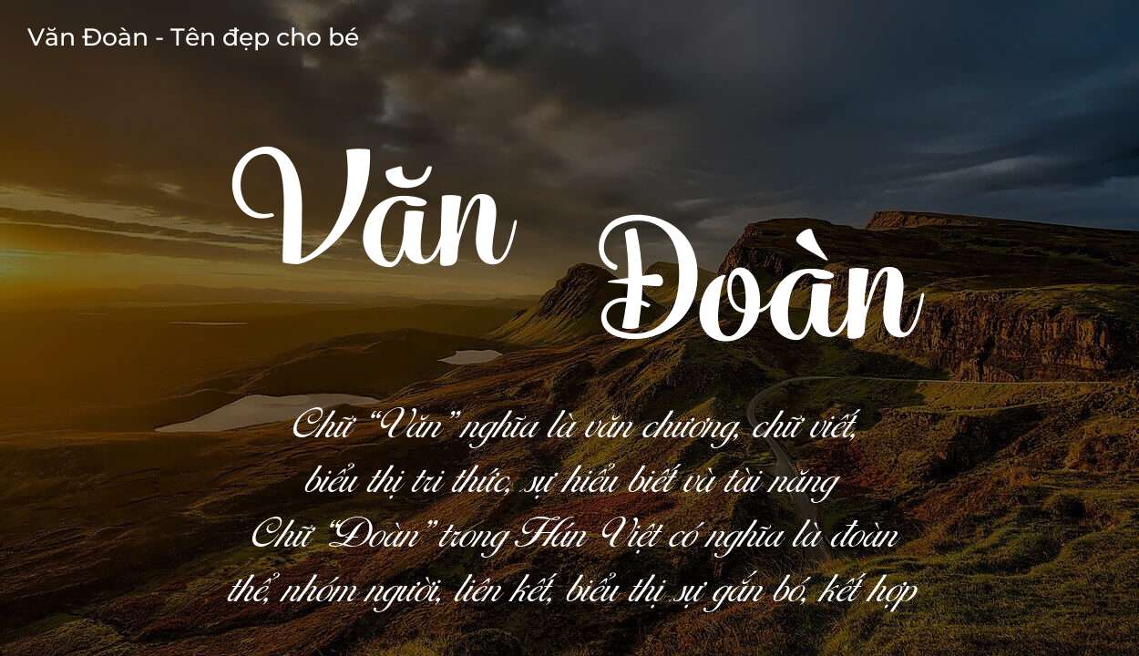 Tên Văn Đoàn có ý nghĩa gì trong phong thủy và thần số học?