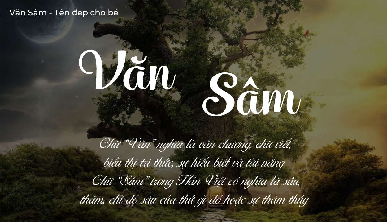 Phân tích tên Văn Sâm: ý nghĩa tên, tính cách và vận mệnh