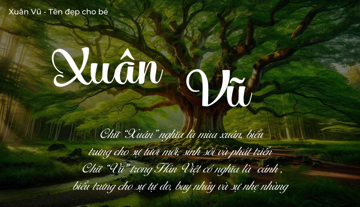 Hé lộ ý nghĩa tên Xuân Vũ, các tích cách ẩn trong tên Xuân Vũ?