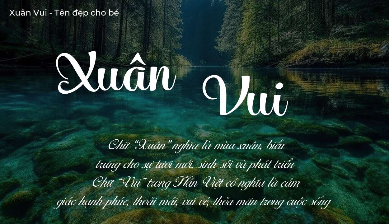 Tên Xuân Vui có ý nghĩa gì trong phong thủy và thần số học?